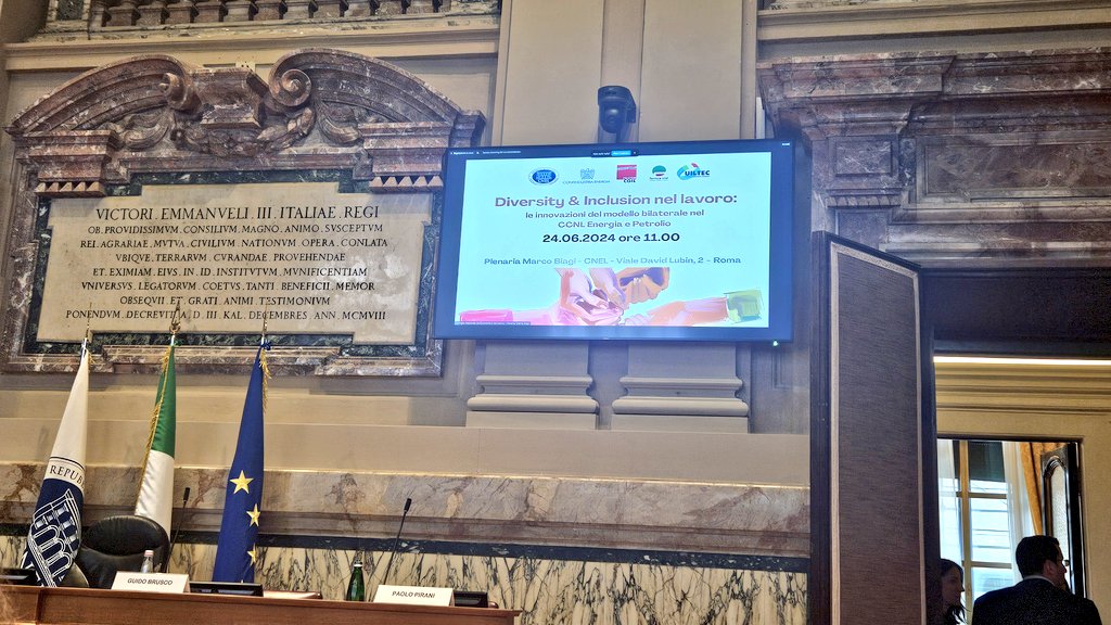Oggi al Cnel presentazione delle
Linee Guida Diversity, Equity &amp; Inclusion elaborate dall'Osservatorio Pari Opportunità del Ccnl Energia e Petrolio.
Per una cultura della diversità, dell'equitá e dell'inclusione sociale  che ponga al centro la persona.
<a href="/UILTECNAZIONALE/">UILTEC</a>