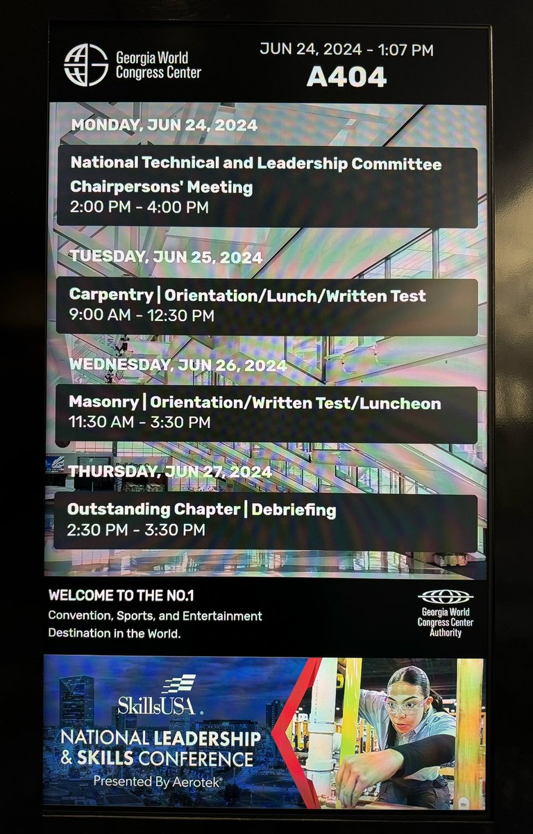 Mark_DuBois's tweet photo. Don’t know why I am so amused by this meeting location/ room  every year, but I am. Meeting not found? https://t.co/RRhAiV0h5s