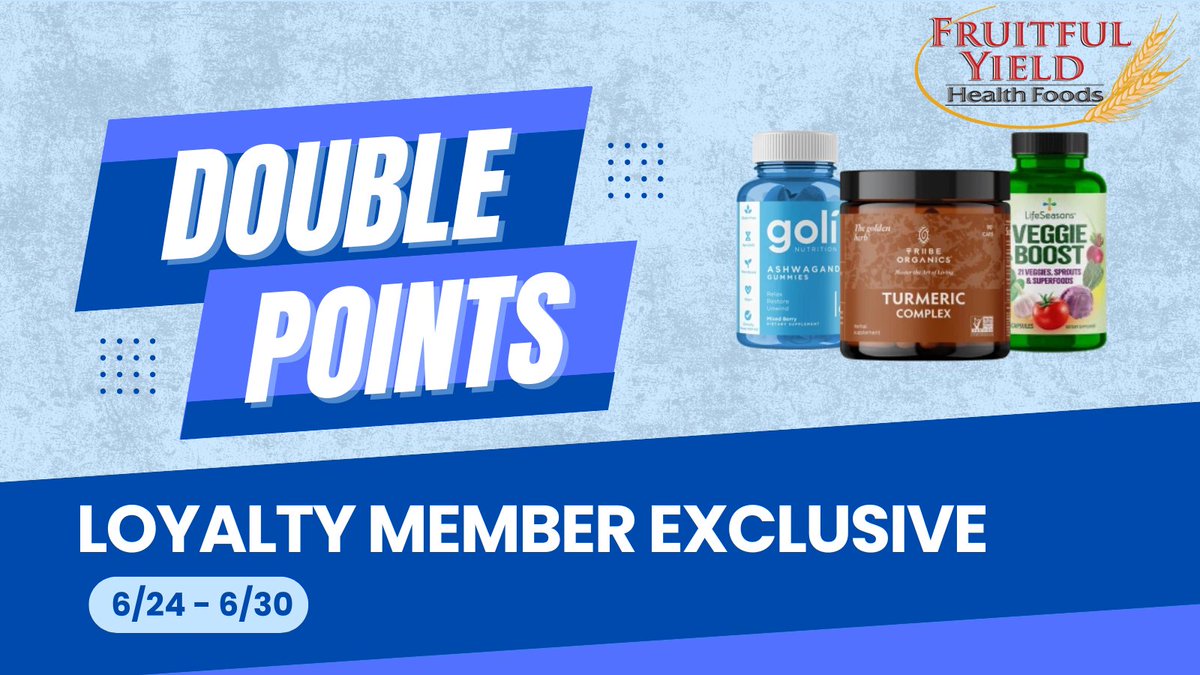 Fruitful Yield Health Foods tweet media