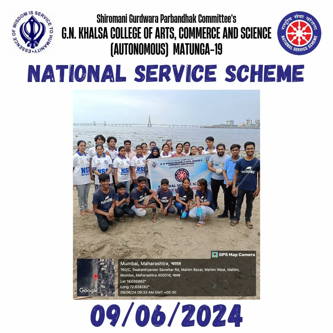 nss_khalsa's tweet image. On 09-06-2024, our 20 NSS volunteers participated in the Beach Clean up Drive at Mahim Beach ⛱️ organized by Gully Classes Foundation and segregated entirely over 700 Kg of Plastic Waste from the Beach. #cleanbeachhappybeach #plasticfree #gullyclassesfoundation #asteptowardchange