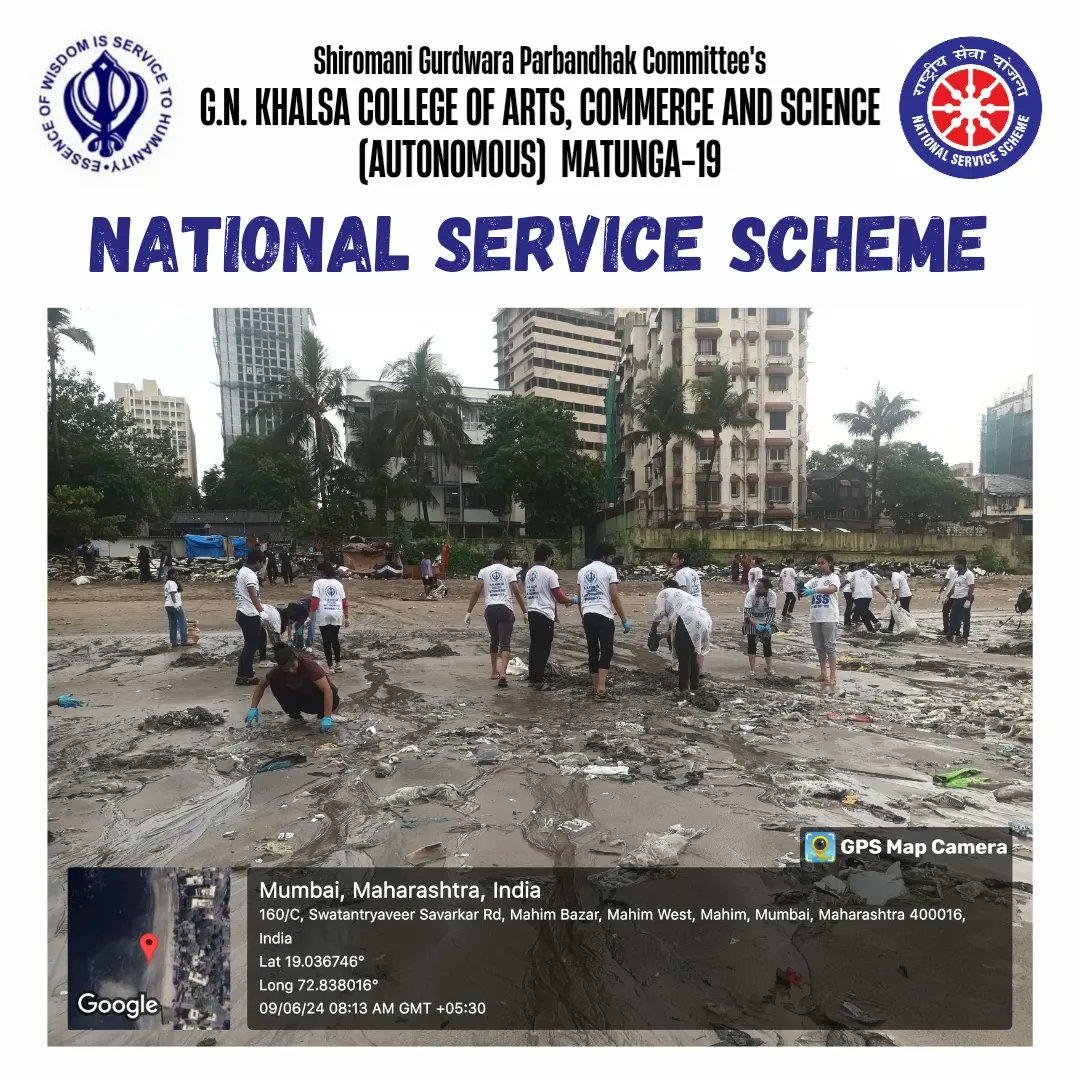 nss_khalsa's tweet image. On 09-06-2024, our 20 NSS volunteers participated in the Beach Clean up Drive at Mahim Beach ⛱️ organized by Gully Classes Foundation and segregated entirely over 700 Kg of Plastic Waste from the Beach. #cleanbeachhappybeach #plasticfree #gullyclassesfoundation #asteptowardchange