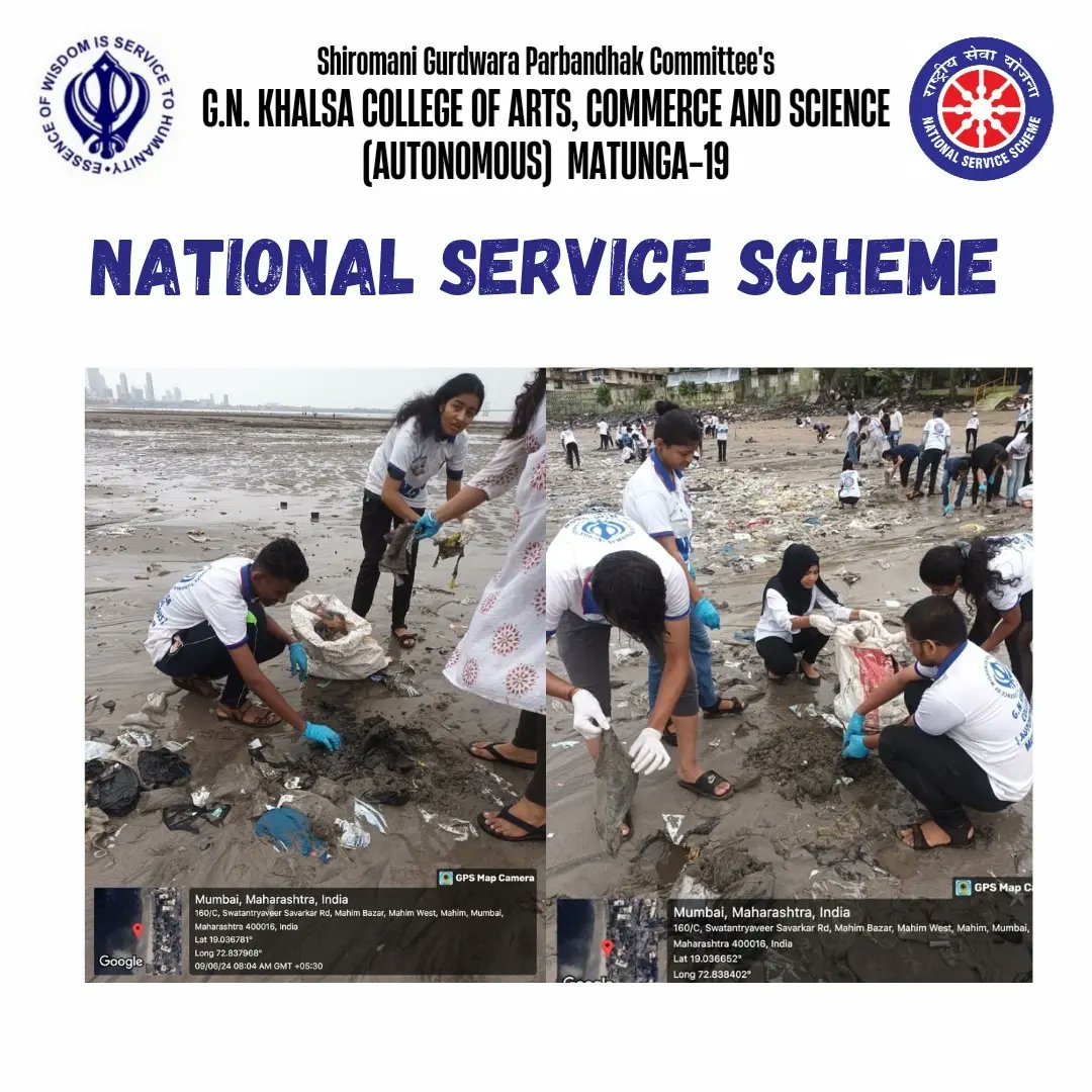 nss_khalsa's tweet image. On 09-06-2024, our 20 NSS volunteers participated in the Beach Clean up Drive at Mahim Beach ⛱️ organized by Gully Classes Foundation and segregated entirely over 700 Kg of Plastic Waste from the Beach. #cleanbeachhappybeach #plasticfree #gullyclassesfoundation #asteptowardchange