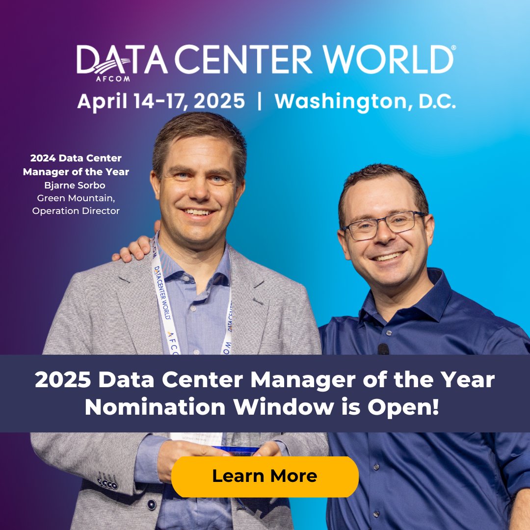 Who's your pick for 2025 Data Center Manager of the Year? Let us know by submitting your nomination. Get started today! informatech.co/4beyVkt #leader #nominate #datacenter #exceptional #trailblazer