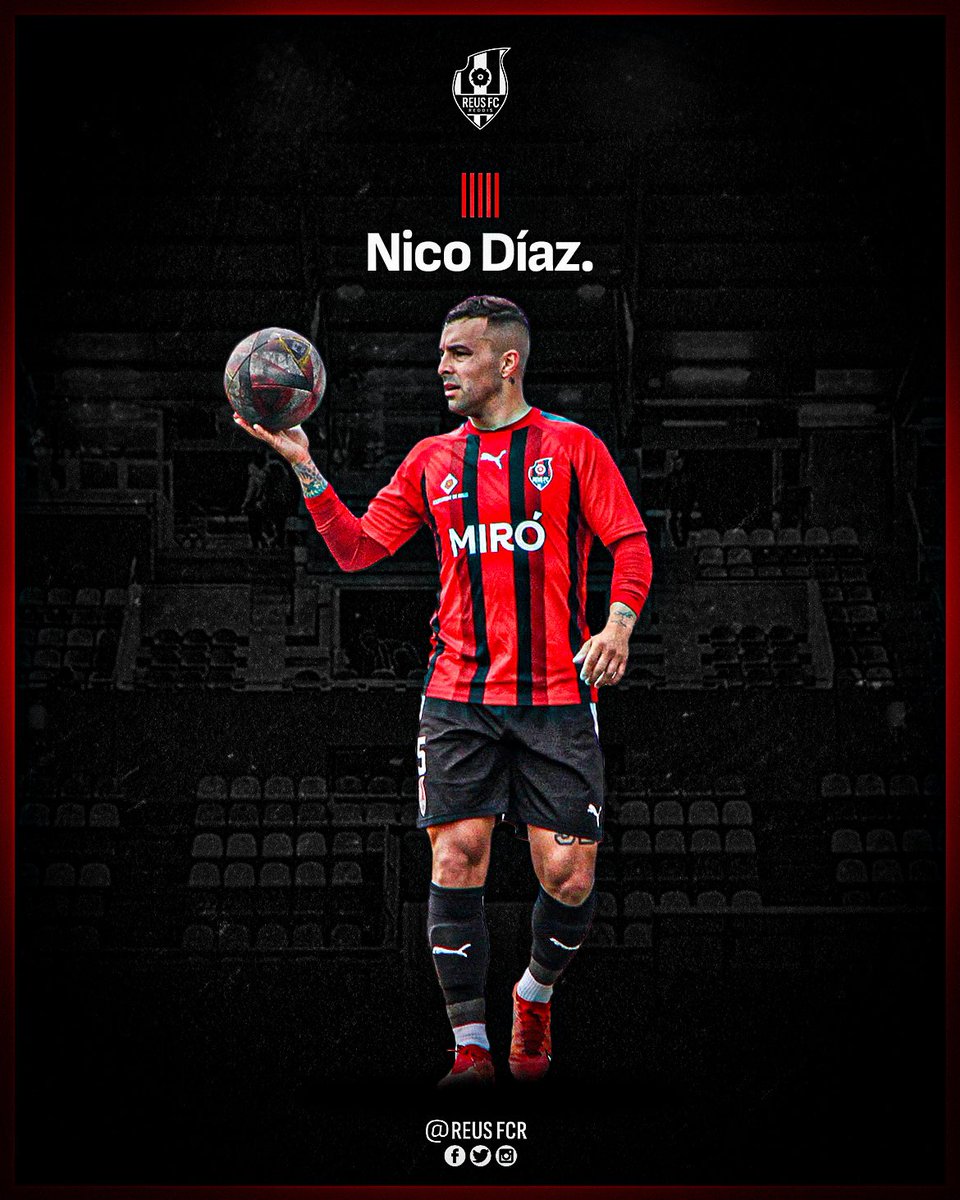 ✍️ Nico Díaz renova amb el Reus FC Reddis

El nostre uruguaià preferit continuarà aportant caràcter, polivalència i sacrifici a la defensa roig-i-negra després de disputar 2️⃣9️⃣ partits aquest curs🔝💪

A per la quarta temporada junts, Nico! ❤️🖤

#reusfcr🔴⚫️ #somreusfcreddis