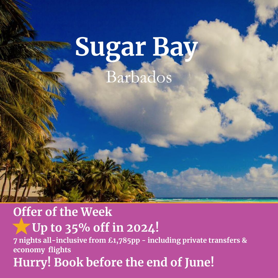 SimplyStLucia1's tweet photo. 🎇 Sugar Bay, Barbados 🎇

Enjoy a dreamy getaway with up to 35% off your stay, but hurry, this offer ends June 30th! 

Stunning views, first-rate dining, exceptional activities and amenities – all of this and more for you and your family! 🏖️ 

Call now: 01892 576777 https://t.co/EaSBPTYqT3