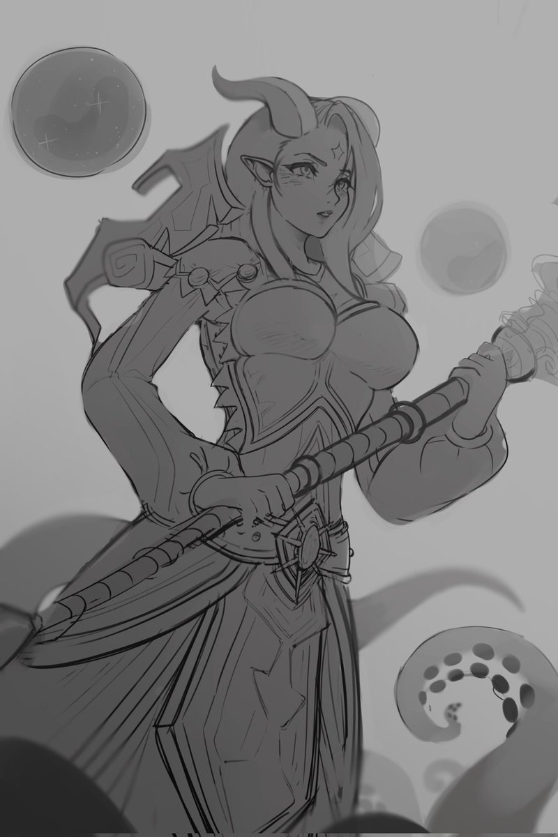 Bethartworks's tweet photo. Cmm Sketch for @/Ghenghys 

#art #DrD #commission https://t.co/JQYzHCJIti