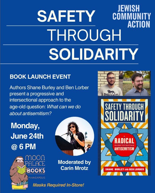 Ben Lorber (@benlorber8) on Twitter photo We’re in the Twin Cities tonight, come say hi! <a href="/shane_burley1/">Shane Burley בד</a> <a href="/mrotzie/">hodel in the streets, chava in the sheets</a> <a href="/JCA_MN/">Jewish Community Action</a> <a href="/melvillehouse/">Melville House</a> <a href="/MoonPalaceBooks/">abolish the police</a> <a href="/JVPTwinCities/">JVP Twin Cities</a> We’re in the Twin Cities tonight, come say hi! <a href="/shane_burley1/">Shane Burley בד</a> <a href="/mrotzie/">hodel in the streets, chava in the sheets</a> <a href="/JCA_MN/">Jewish Community Action</a> <a href="/melvillehouse/">Melville House</a> <a href="/MoonPalaceBooks/">abolish the police</a> <a href="/JVPTwinCities/">JVP Twin Cities</a>