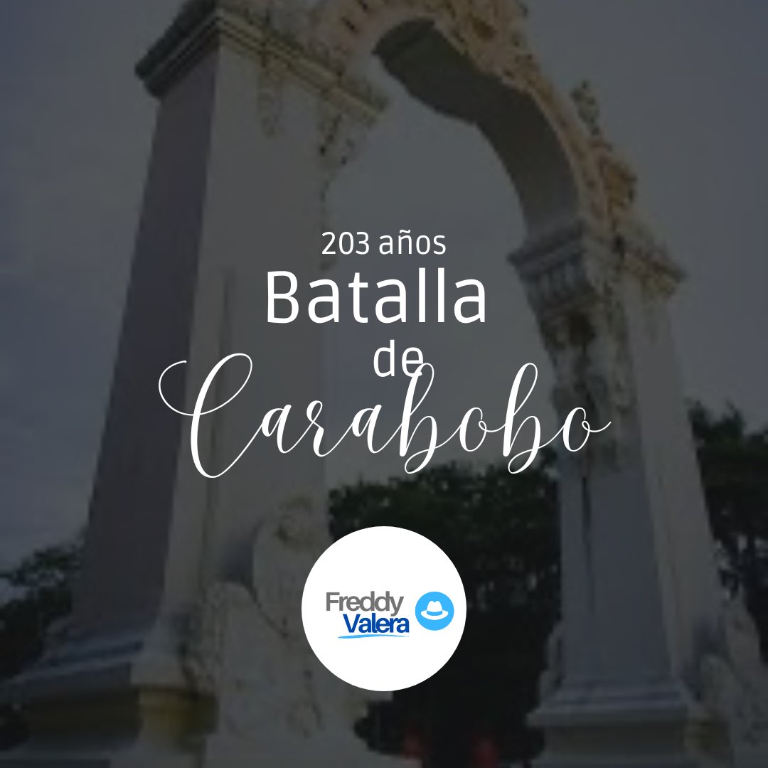 #24Jun | 203 años conmemoramos de la batalla que marcó el rumbo de la libertad e independencia a nuestro republica

En estos tiempos los demócratas, patriotas libramos otra batalla con un objetivo similar, salir del yugo opresor como en aquel junio. #BatallaDeCarabobo