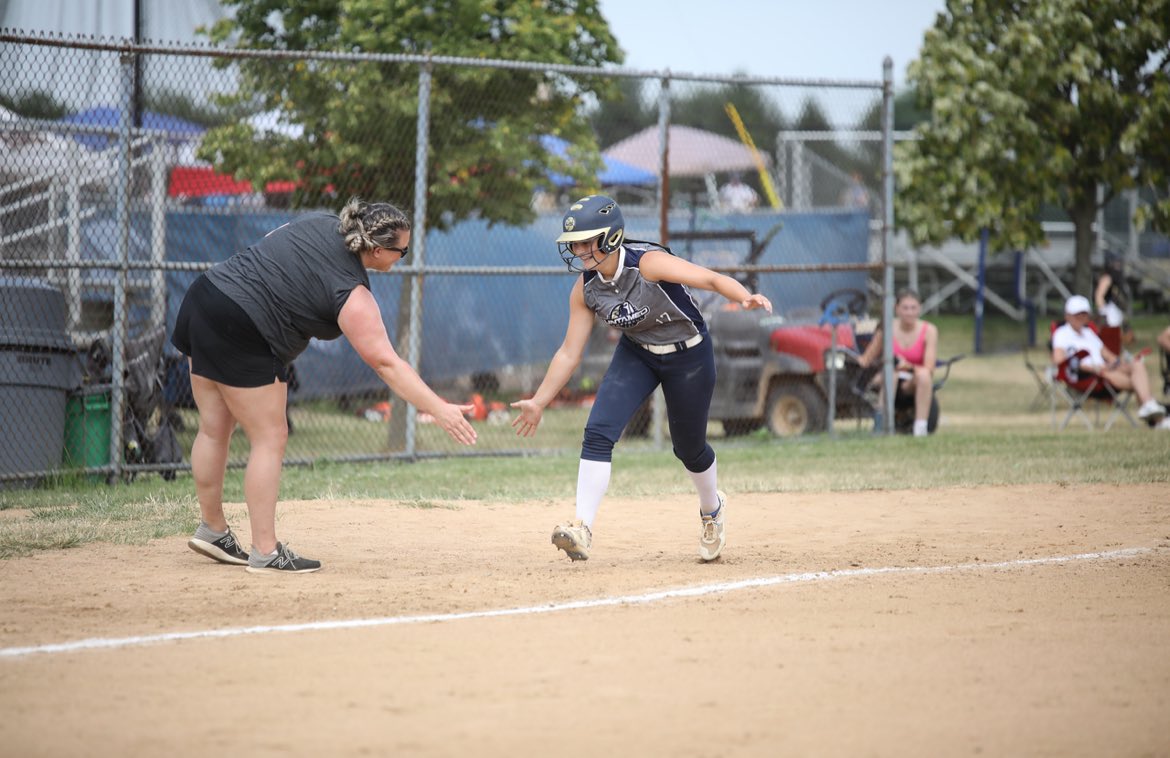 At the Newtown Rock showcase I went 4 for 5 with 1 walk, 2 singles, 1 double, and 1 HR! Can’t wait for next weekend! #UntamedSoftball 🎉🥎