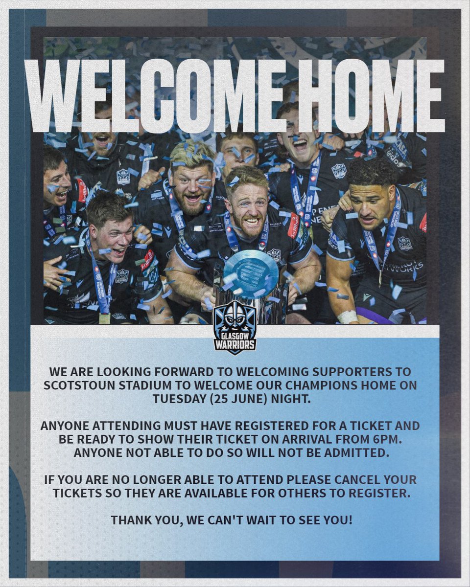 Glasgow Warriors tweet media