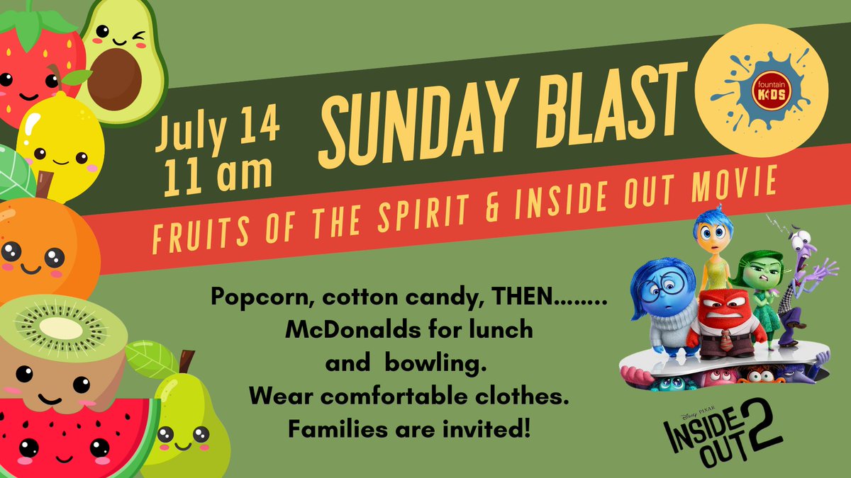 Fountain Kids’ Day of Fun! Don’t miss it!