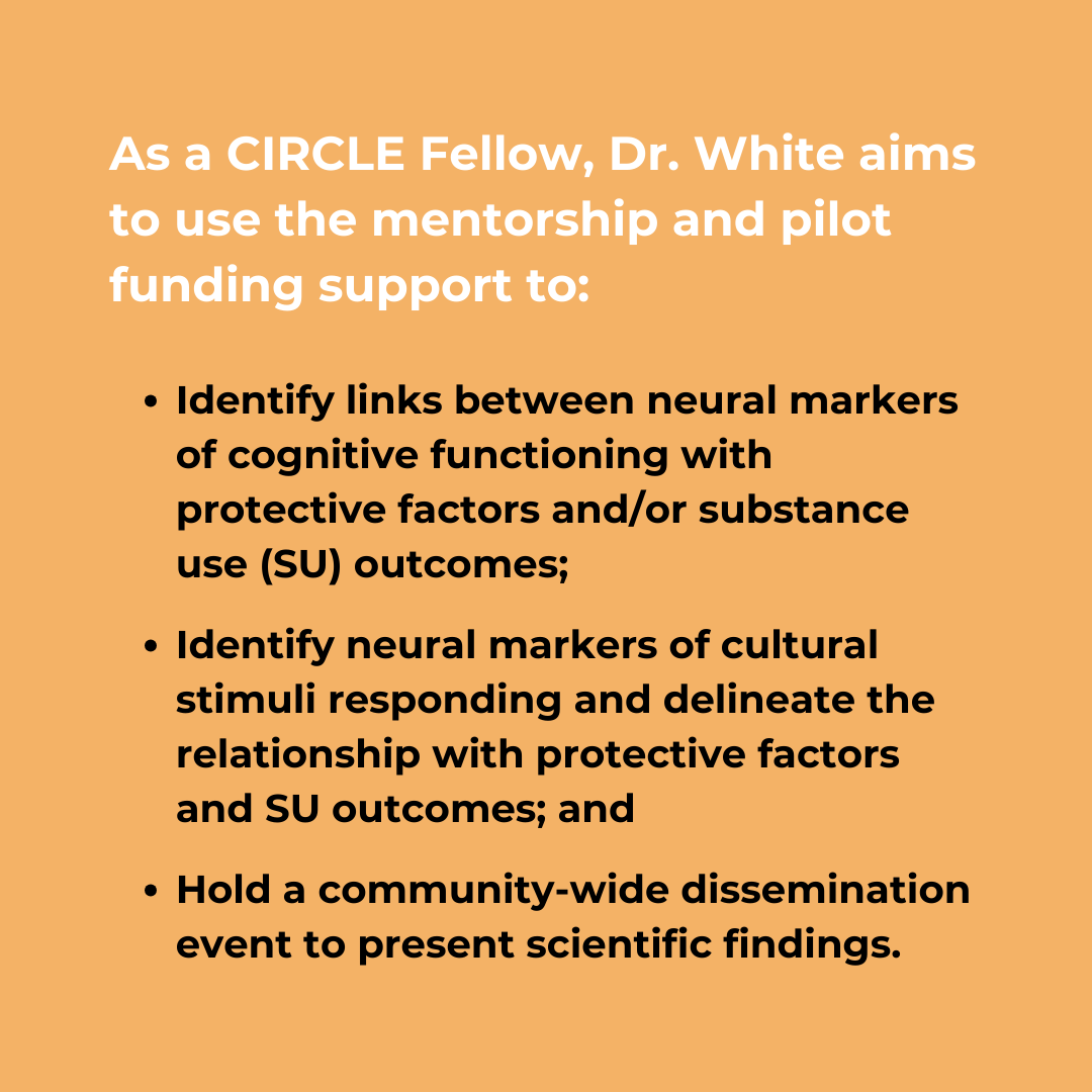JHUCIH's tweet photo. The CIRCLE P50 Team is excited to welcome Dr. Evan White (Shawnee) as the first Fellow in the CIRCLE Fellowship program Cohort 1! Dr. White’s pilot research will combine clinical and cultural neuroscience to inform mental health interventions. Read more https://t.co/f2vayEAkr3. https://t.co/dmlQh9y5wV
