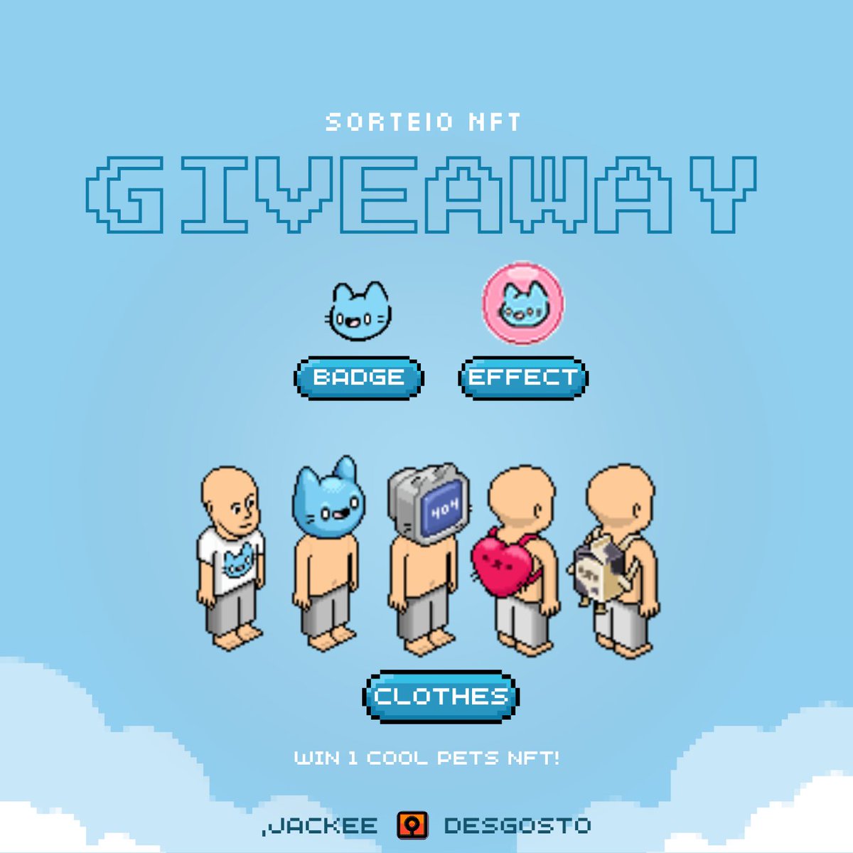 jackeehabbo's tweet image. SORTEIO GLOBAL 🌎✨

Eu e o Desgosto estamos sorteando um cool pet! Ele vem cheio de coisas no Habbo, emblema, efeito e um monte de visuais

Para ganhar você tem que: 
Seguir @jackeehabbo e @hbdesgosto  
Dar RT e FAV nesse tweet
Marcar 3 amigos

Participe até 01/07! #Habbo @Habbo