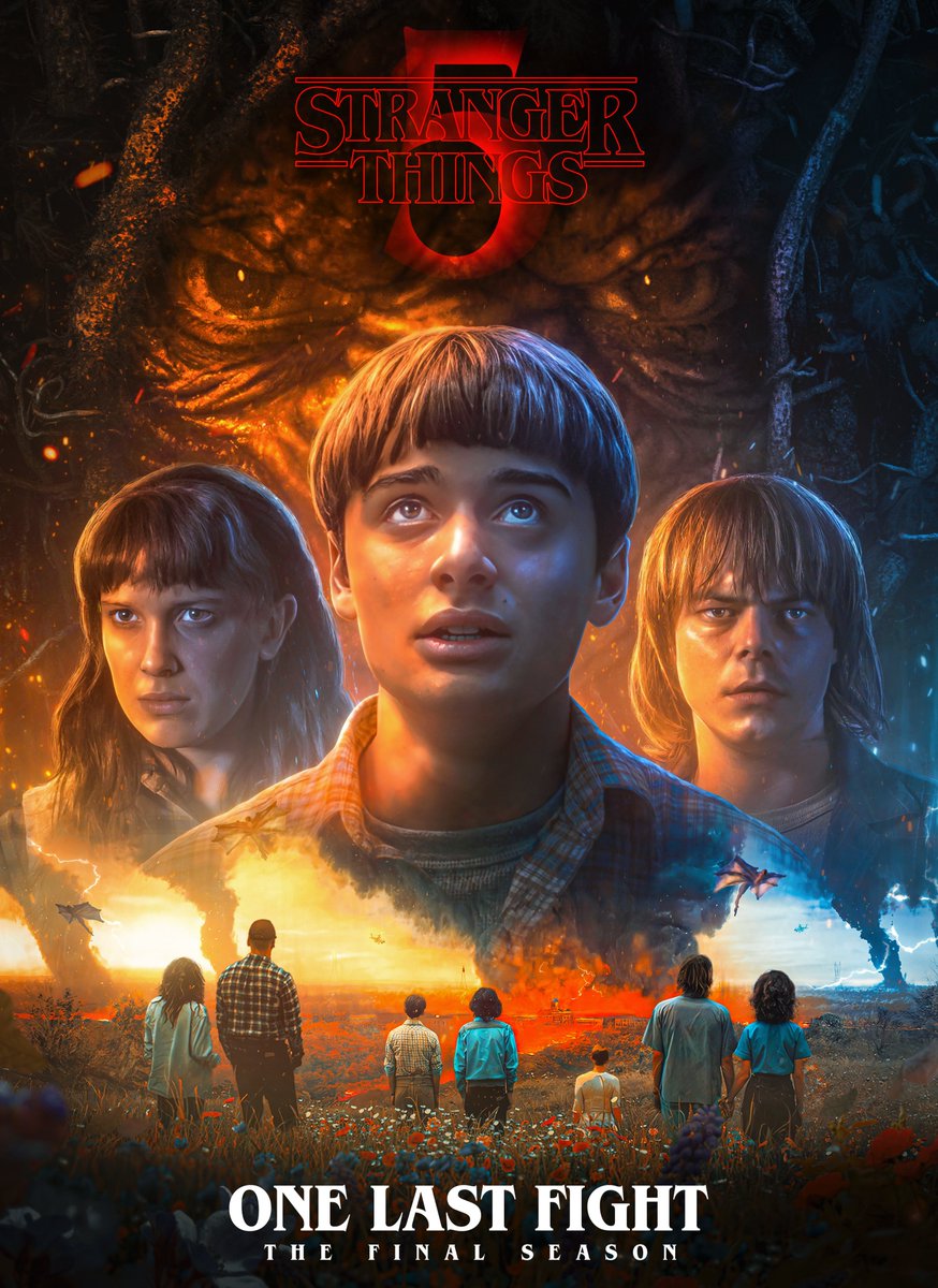 ONE LAST FIGHT // Stranger Things 5
Poster + VHS artwork. 📼

Full project, check it out!!!
behance.net/gallery/201455…

#StrangerThings #StrangerThings5