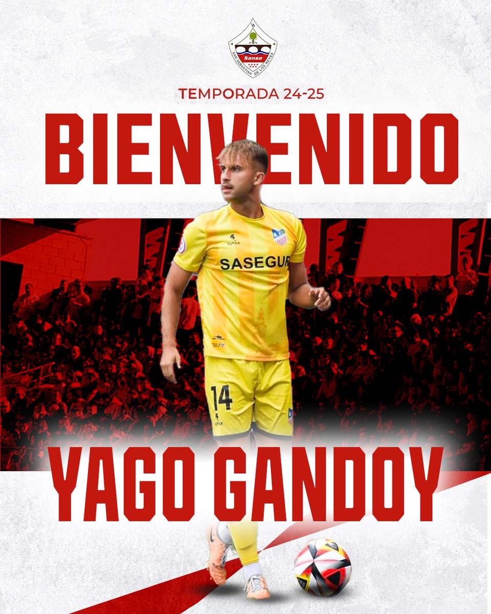 🚨𝗖𝗢𝗠𝗨𝗡𝗜𝗖𝗔𝗗𝗢 𝗢𝗙𝗜𝗖𝗜𝗔𝗟 | 

🤩 Yago Gandoy (<a href="/yagogandoy6/">Yago Gandoy</a>), nuevo fichaje de la UD. Sanse para la temporada 24/25.

‼️ Bienvenido a la familia #YagoSansero   

🔗 lc.cx/aA_wlW

#VamosSanse🇵🇱