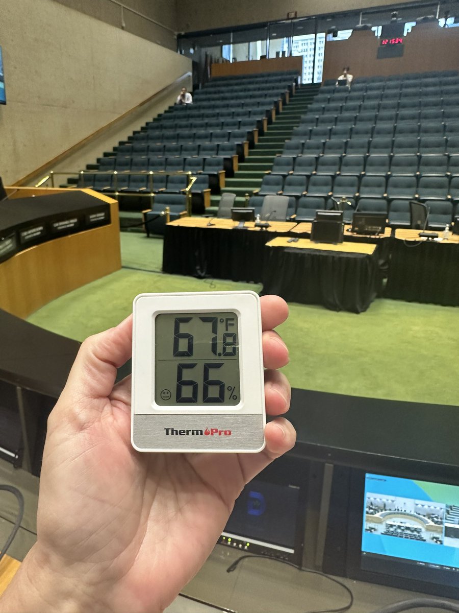 Even when the discussion gets hot, I am still shivering at City Hall!