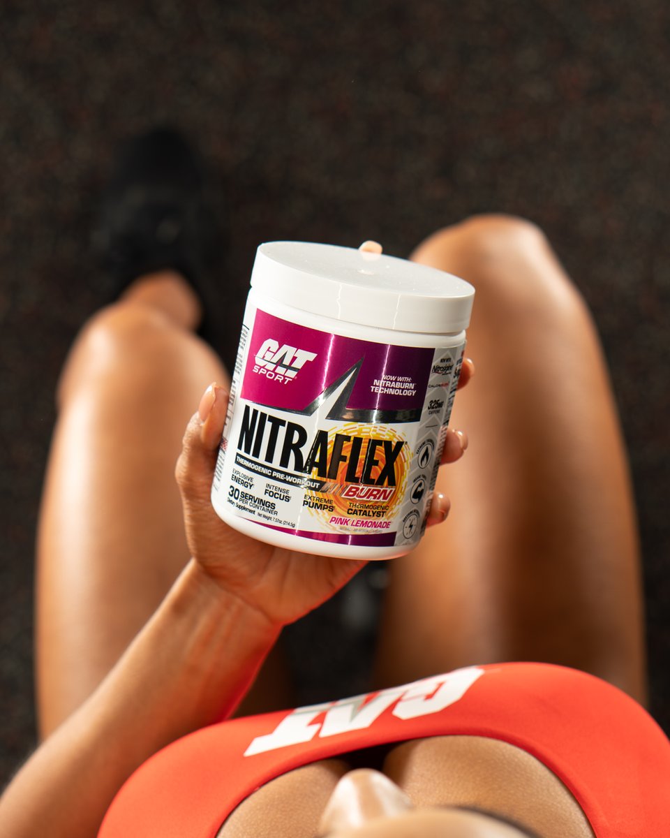 GATSPORTUSA's tweet photo. #Nitraflex Burn pre-workout is your ultimate weapon for sculpting & defining your ideal physique! 🔥 💪
🔹 Increases energy & mental focus
🔹 Promotes Vasodilation & muscle pumps
🔹 Puts hardcore thermogenesis to work for extreme fat-burning
🛒 https://t.co/1UHJdQZyNU https://t.co/g0UGSyZFdi
