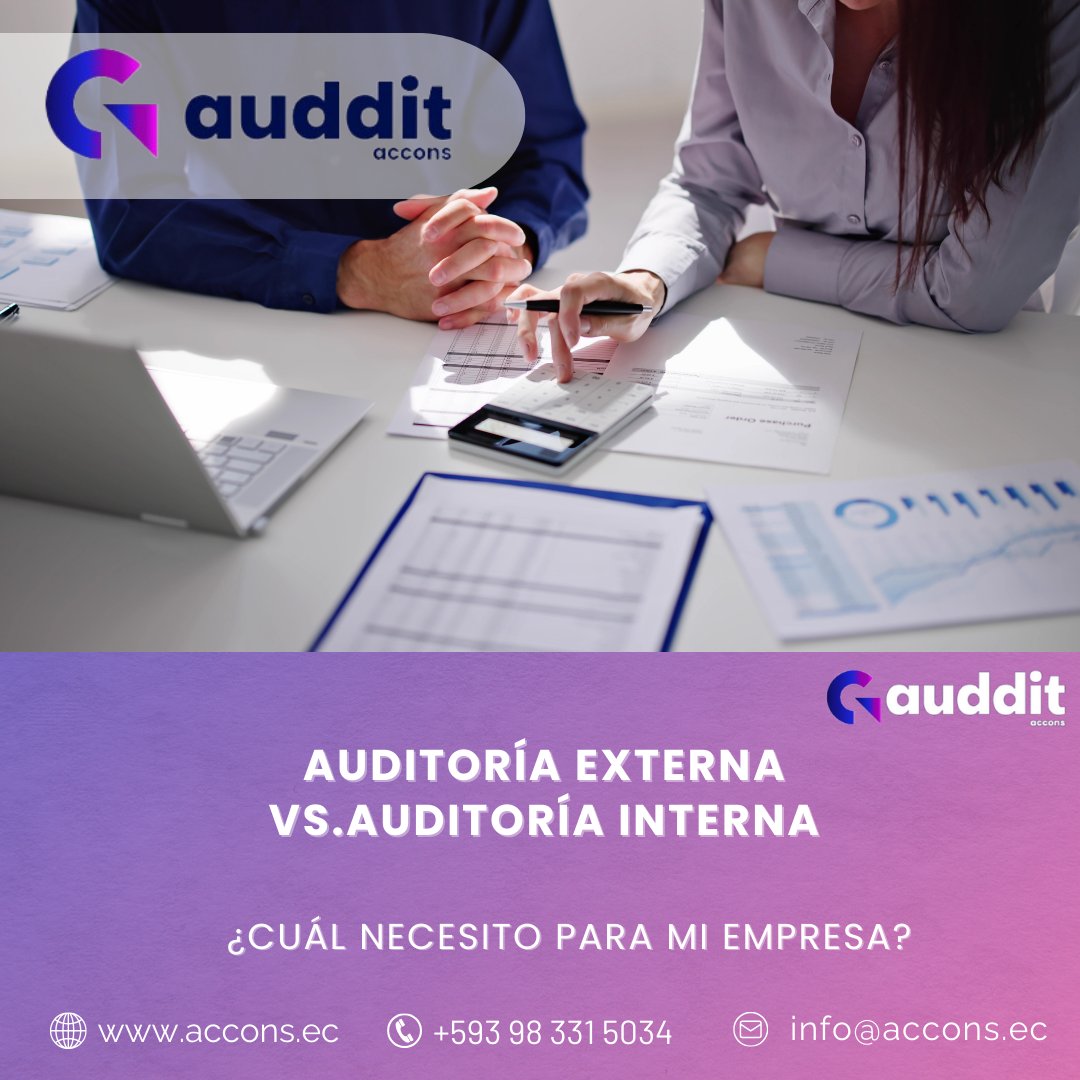 infoACCONS's tweet image. En los negocios tanto la auditoría externa como la auditoría interna son importantes, pero sabes ¿Cuál necesitas para tu empresa? Te lo explicamos, porque con ¡#AUDDIT tu tranquilidad está asegurada! 
#AuditoríaExterna #AuditoríaInterna #consultoriaempresarial #Accons #cuenca
