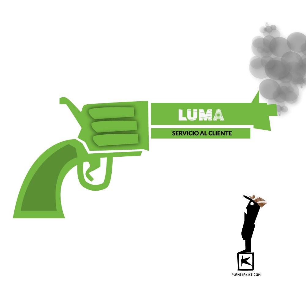 LUMA, Servicio al cliente, dibujo de Kike Estrada