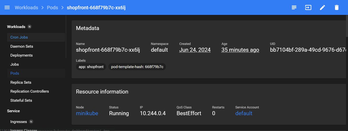 bkhemanth17's tweet photo. the dashboard can be accessed using:
http://52.90.93.98:8001/api/v1/namespaces/kubernetes-dashboard/services/http:kubernetes-dashboard:/proxy/#/workloads?namespace=default https://t.co/vTKTMBNaQm