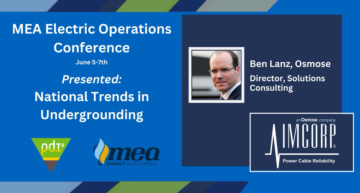 At MEA, Ben Lanz discussed how many #utilities are now looking to #undergrounding as a solution. IMCORP's #patented Factory Grade® cable scanning technology will ensure your new underground assets' #reliability and #longevity.

Learn how we can help!  imcorp.com