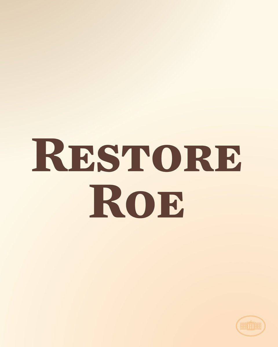Do you agree that we need to restore Roe immediately?
