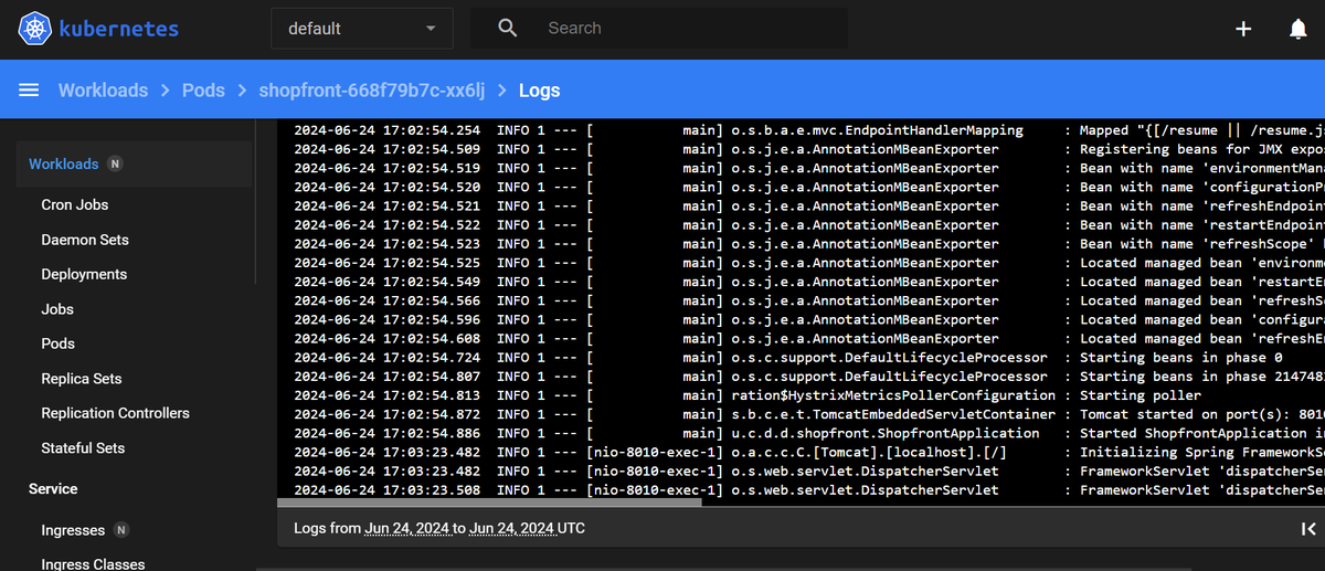 bkhemanth17's tweet photo. the dashboard can be accessed using:
http://52.90.93.98:8001/api/v1/namespaces/kubernetes-dashboard/services/http:kubernetes-dashboard:/proxy/#/workloads?namespace=default https://t.co/vTKTMBNaQm