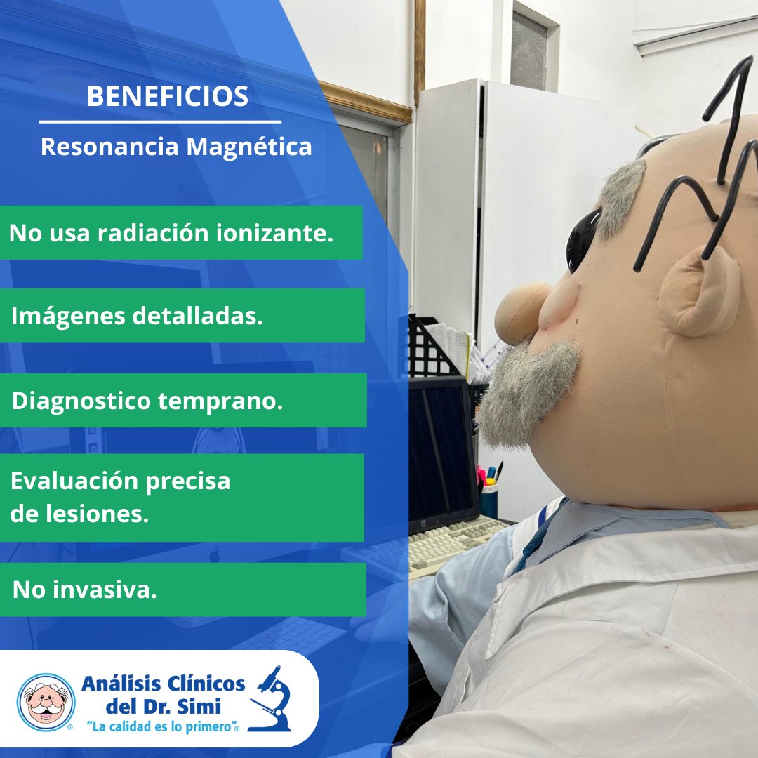 ssdrsimi's tweet photo. Una resonancia magnética (RM) ofrece numerosos beneficios en el diagnóstico y tratamiento.

Aquí te mostramos algunos de los beneficios principales. 👇👇 https://t.co/hiYyiBXAzt