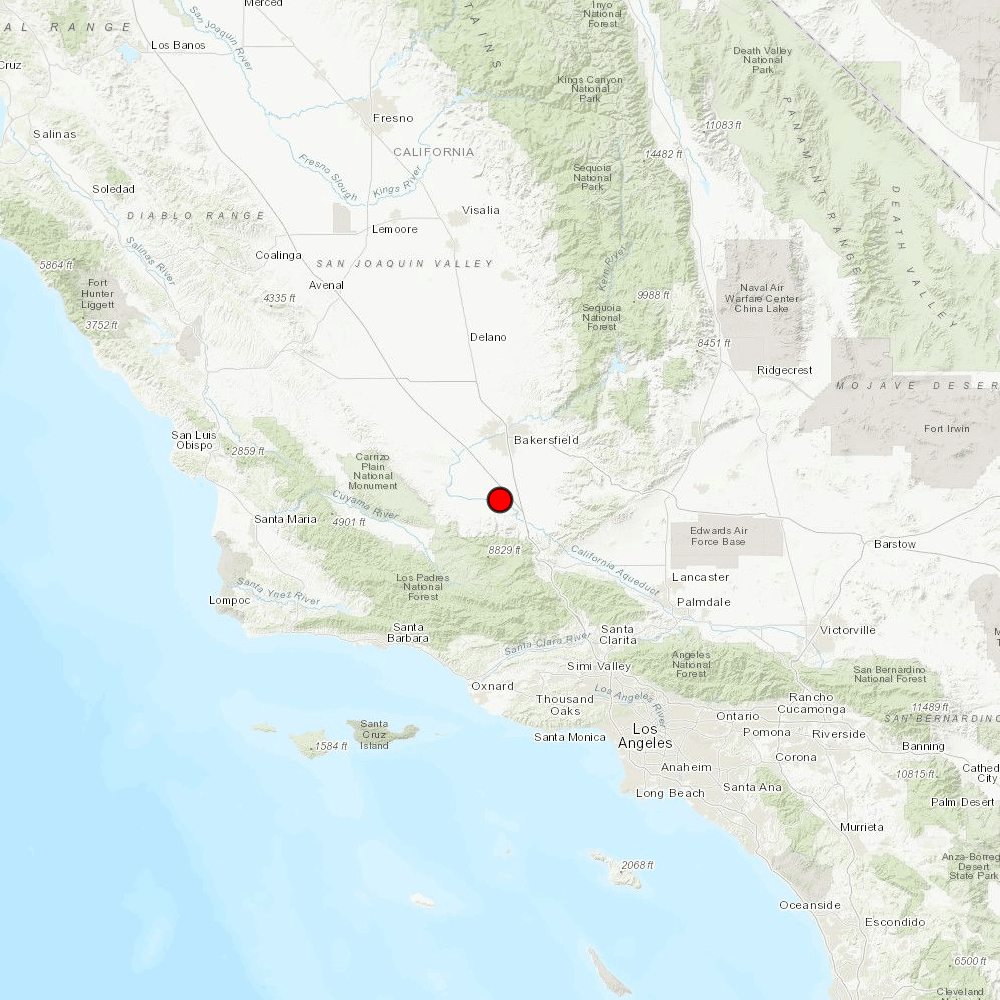 EQuakeBot's tweet photo. M4.20 #earthquake (#sismo) 10 km W of #Mettler, #California 42 seconds ago! More info: https://t.co/IuPFx78OBx https://t.co/aNJVhtjdxp
