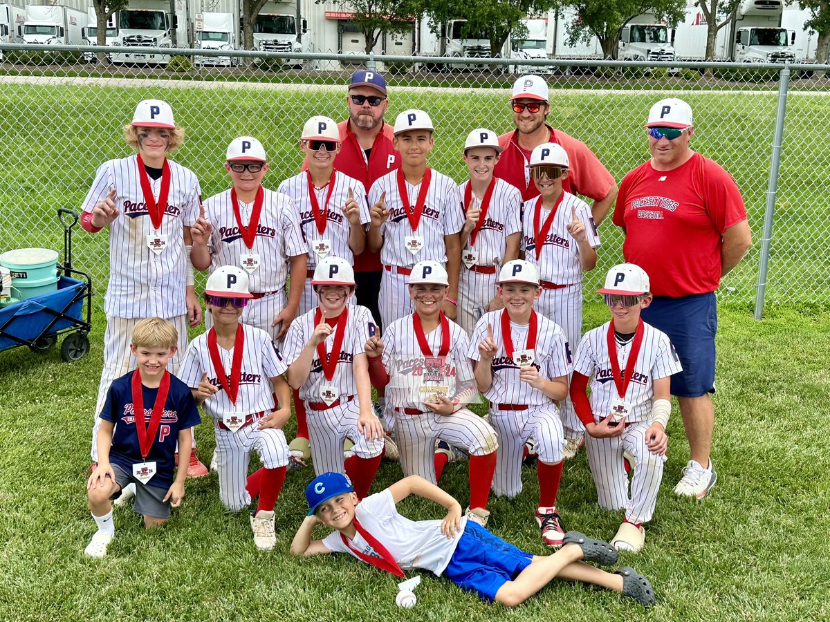 Pacesetters Baseball (@pacesettersbb) on Twitter photo Congratulations to our 12U Pacesetters (2030) for some big time wins in June:
2nd in CIS Super NIT & <a href="/battleofomahaNE/">Battle of Omaha Youth Tournament</a> Champs! 🏆
#pacesettersproud #tps Congratulations to our 12U Pacesetters (2030) for some big time wins in June:
2nd in CIS Super NIT & <a href="/battleofomahaNE/">Battle of Omaha Youth Tournament</a> Champs! 🏆
#pacesettersproud #tps