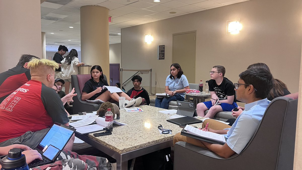 Down to the nitty gritty! The NY delegation is hard at work planning our meetings for tomorrow. FRC263, FRC191,FRC806, and FRC3950#SASANAC2024 @PenfieldCSD <a href="/FRC806/">Brooklyn Blacksmiths</a> <a href="/191xcats/">191 X-Cats</a>