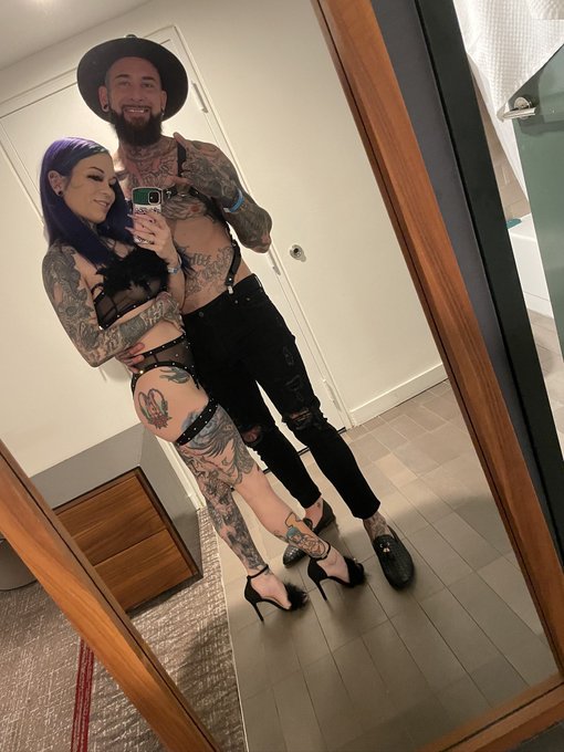 Watch DaddysInkySnowBunny ♠️🐇& Mistress😈's leaked NSFW photo on TwXstars