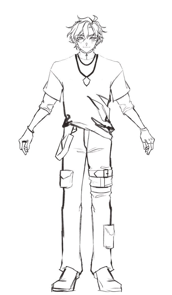 KaifuLulu's tweet photo. @ToraTomoToto was telling me how he was having trouble finding a good male model artist, so I was like bet--

Note: I'm not actually gonna draw his model LOL
I was just hyperfixating on this idea cause I missed drawing men~
My c0mm5 are NOT open btw XDD

#KaifuDoArt https://t.co/mlNFs19U1F