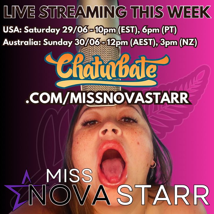 🚨🔥 LIVE STREAM ALERT 🔥🚨  Join me, this weekend for an intimate live session! 🌟  📅 USA: Sat, June 29th<a href="/tag/livestream"class="tags"><span>#livestream</span></a><a href="/tag/chaturbate"class="tags"><span>#chaturbate</span></a><a href="/tag/onlyfans"class="tags"><span>#onlyfans</span></a><a href="/tag/missnovast"class="tags"><span>#missnovast</span></a>