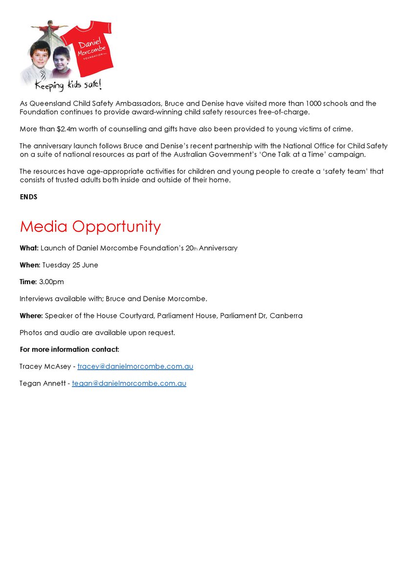 Denise Morcombe OAM tweet media
