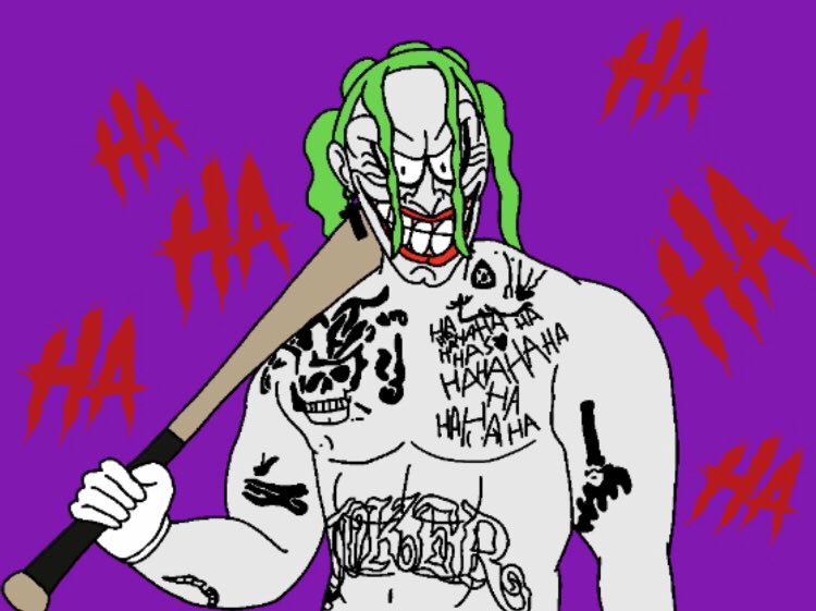 SimonTheWweFan's tweet photo. Me as The Joker from Suicide Squad Movie 2016 🤡⭕️ https://t.co/zTArC9m9qz
