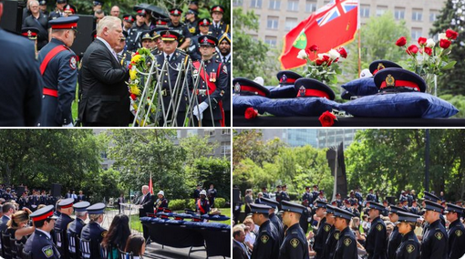 frodnotion's tweet photo. Sunday, we gathered at Queen's Park for the 1st-ever provincial ceremony honouring police members tragically lost to suicide.
Police kept me clean in the 1980s & appreciate them so much that I used this ceremony for one of my never ending #DollarStoreGovt #DailyPhotoOps. https://t.co/Jx1ZW6aiuI