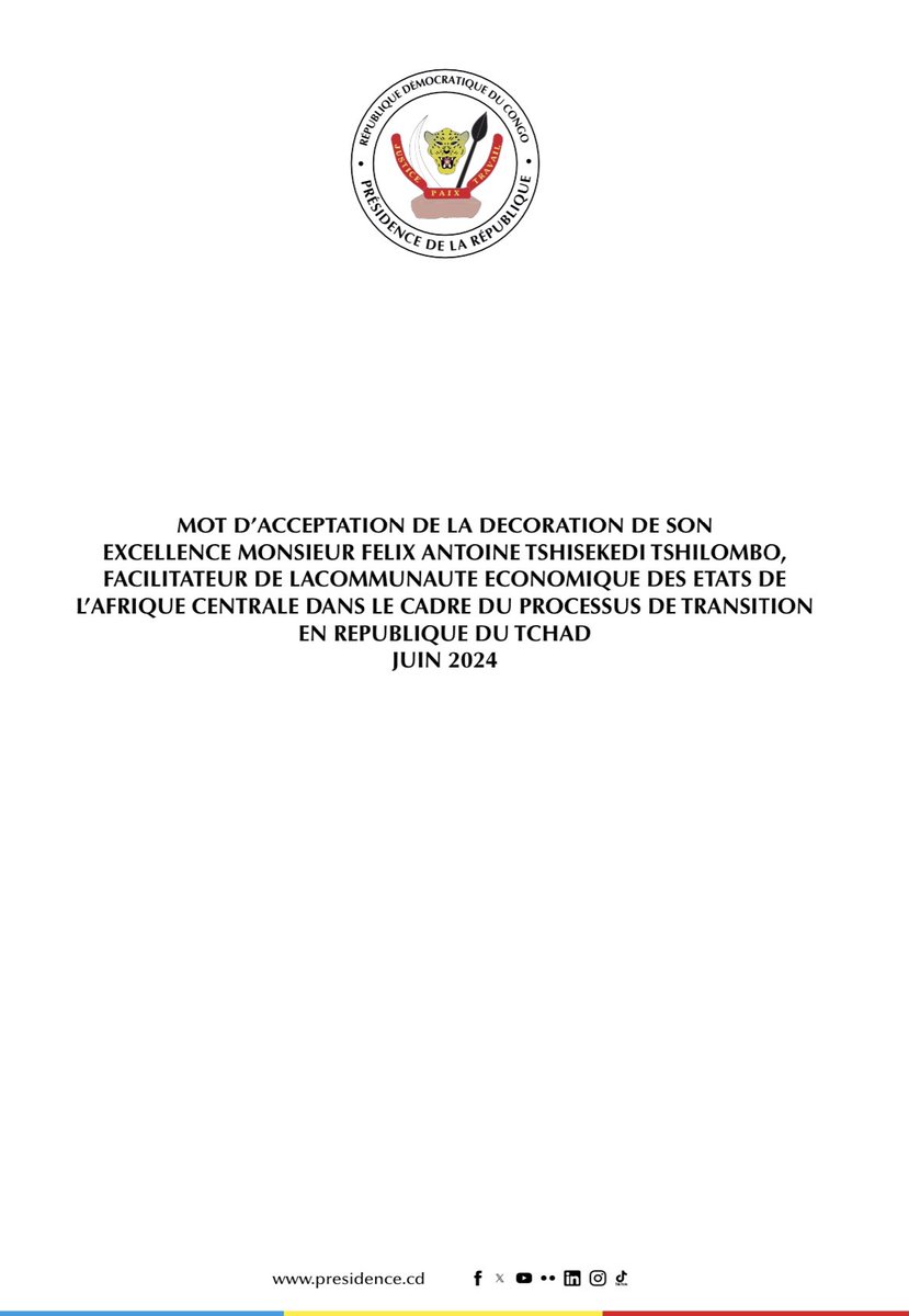 Présidence RDC 🇨🇩 tweet media