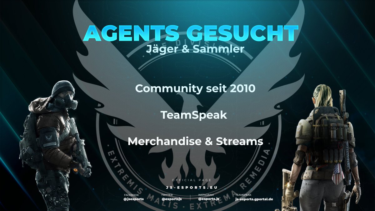 Wir suchen Agenten für unseren #TheDivision2 Clan! 

Seit release aktiv, Clanstufe 30 und maximal ausgebaut, bieten wir mit unseren 6 aktiven Spielern eine 18+ Community. ➡️📩

#thedivision  #ubisoft  #tomclancysthedivision #division   #videogames   #thedivisiongame #tomclancy