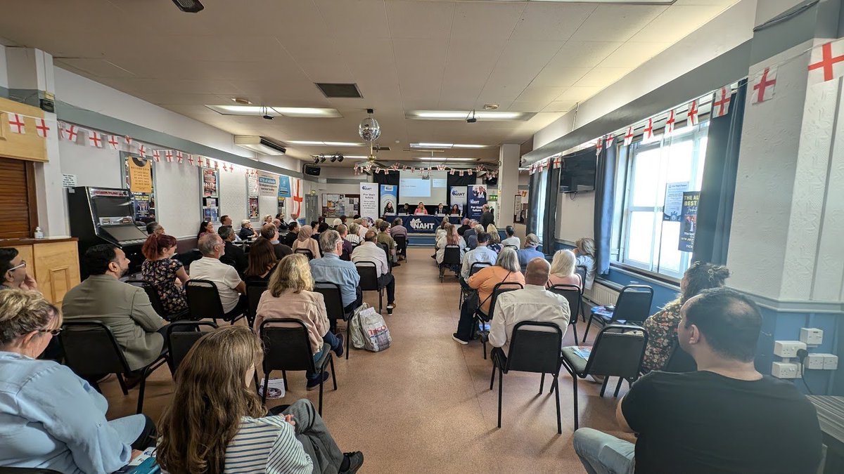 NAHTWestMids's tweet image. A packed house for the Birmingham Edgbaston hustings #GE2024 #ForTheirFuture

Our first questions are about what can you do *beyond* funding, and what are the concrete actions you will take aside from manifesto promises.
