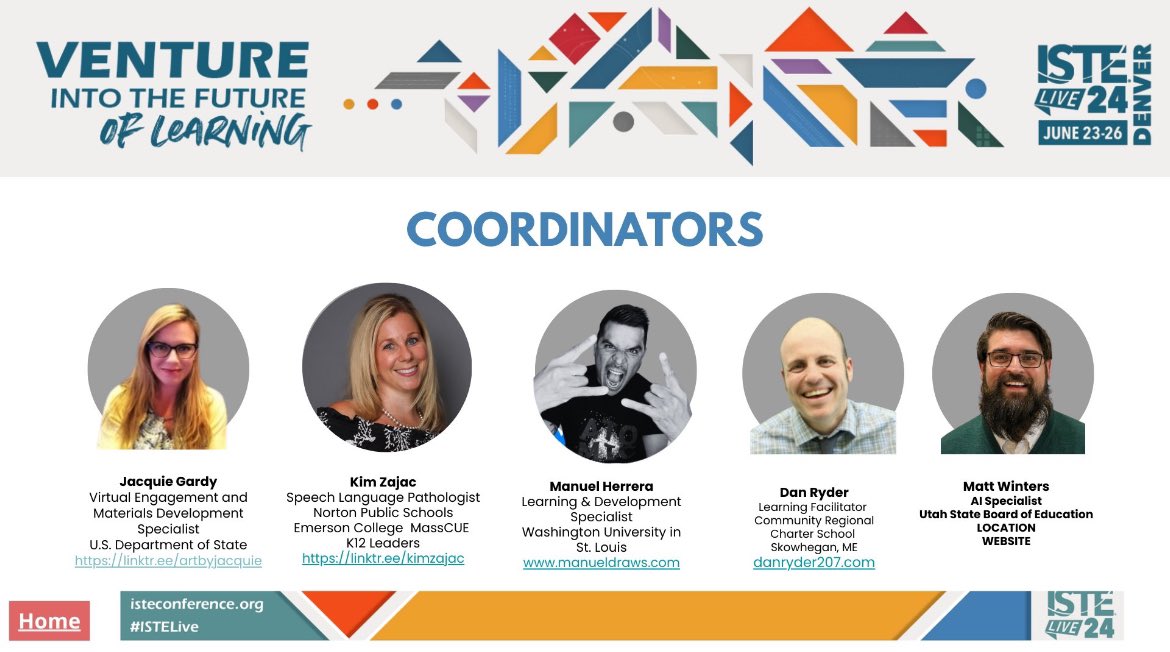#ISTELive24 It’s game day!! Make✨Basecamp for Creatives Playground 🚀 part of your experience today!  Peek at the line up of amazing presenters and the program of awesomeness to take back to your learners, check out the pics and link below!!bit.ly/BFCPlayground