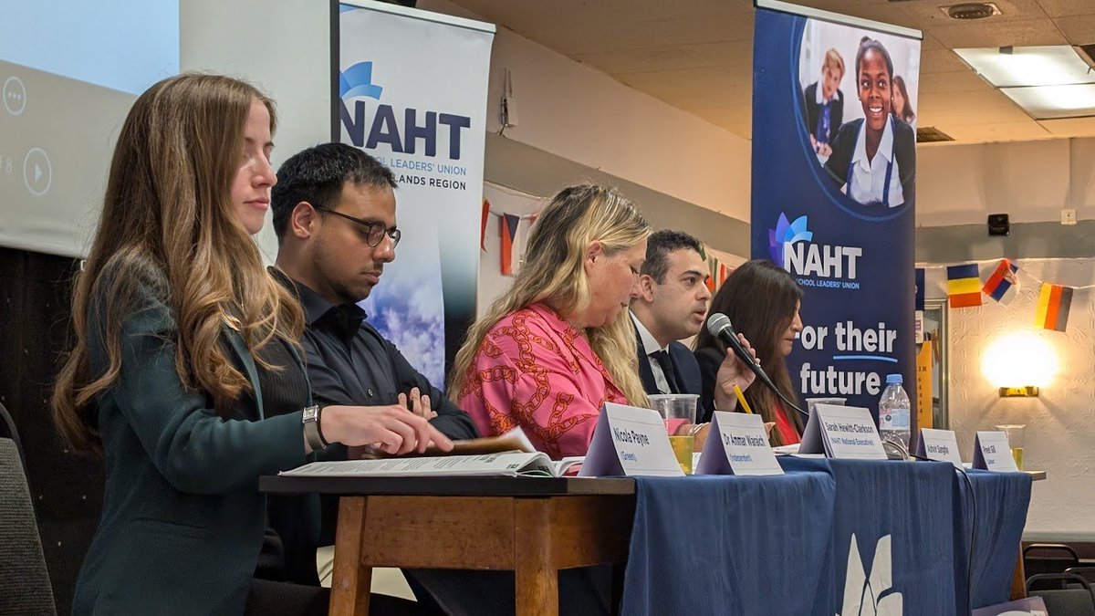 NAHTWestMids's tweet image. A packed house for the Birmingham Edgbaston hustings #GE2024 #ForTheirFuture

Our first questions are about what can you do *beyond* funding, and what are the concrete actions you will take aside from manifesto promises.