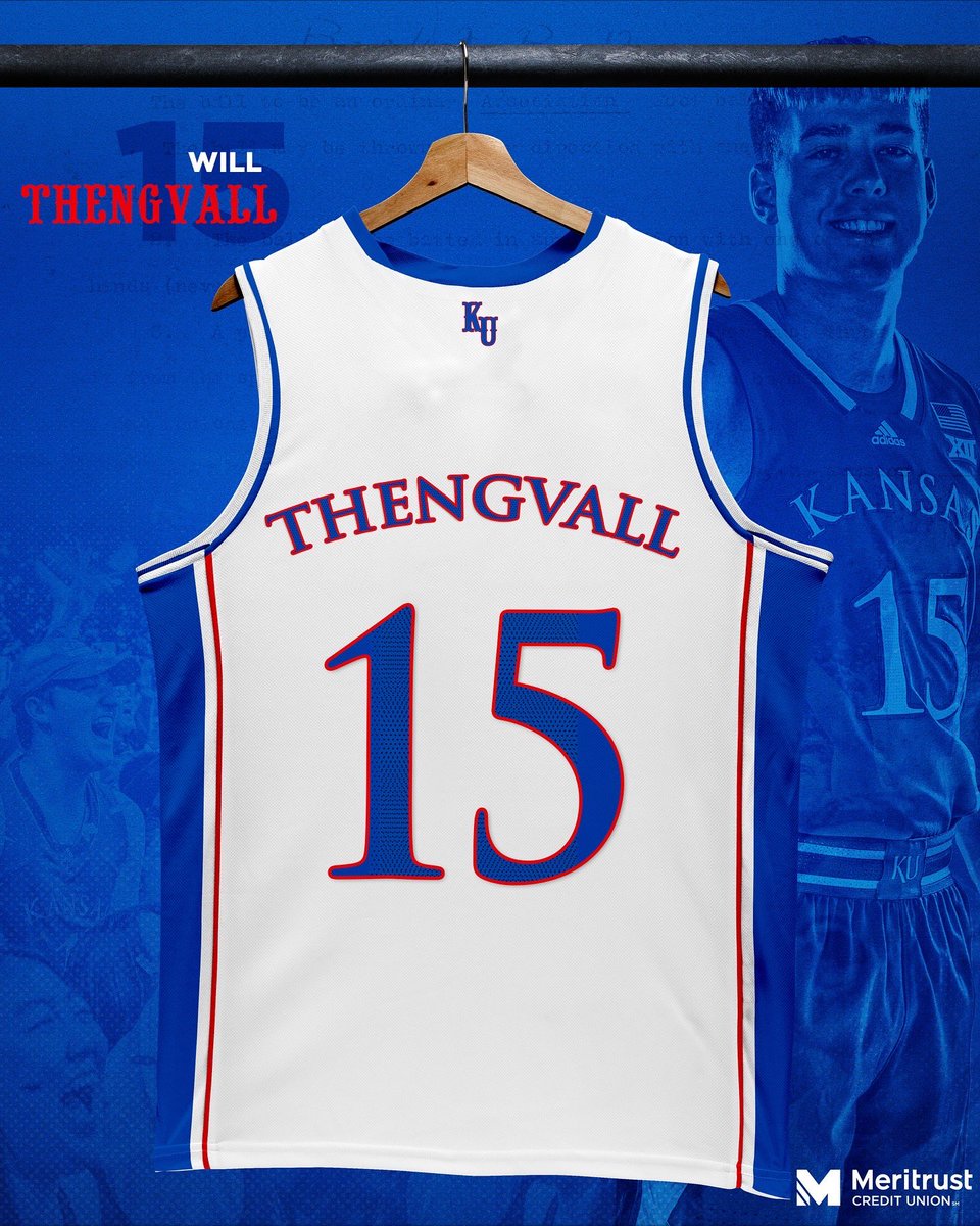 Introducing 1️⃣5️⃣, Will Thengvall (<a href="/WillThengvall/">Will Thengvall</a>) 🔴🔵

#RockChalk | <a href="/meritrustcu/">Meritrust Credit Union</a>