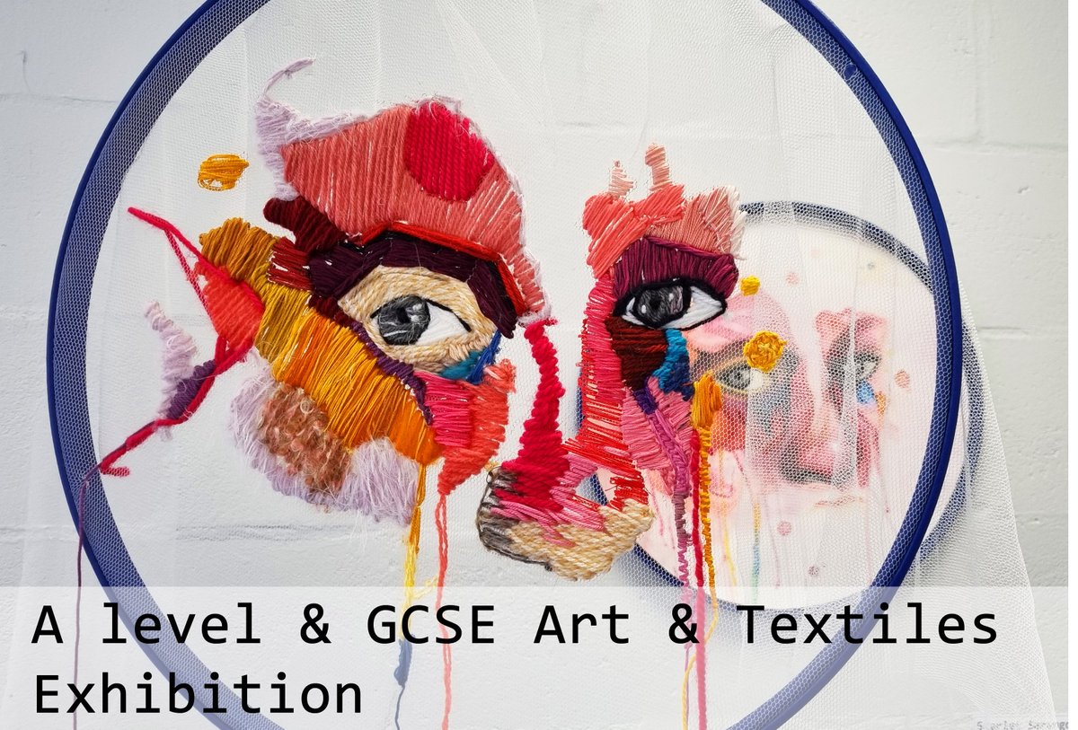 Our lovely A Level &amp; GCSE Art and Textiles students' exhibition is in one week!

Summer Festival
2nd July
5:30 - 8:00pm
C13 and the Art Department

@chiswickschoolpta #summerfestival 

#art #artexhibition #celebration #alevelart #gcseart