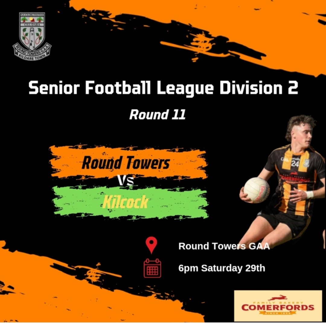 RoundTowers_Gaa's tweet photo. Let's get out &amp; fill the stand with Black &amp; Amber &amp; cheer the lads on for their promotion into Div 1 

C'mon The Towers 💪⚫️🟠

Senior Footballers v Kilcock

🗓 Saturday 29th June
📍 Round Towers GAA
⏰ 6pm

Best of luck to the team and management. 

All Support Welcome
 💪⚫️🟠 https://t.co/qdJ92yeL4O