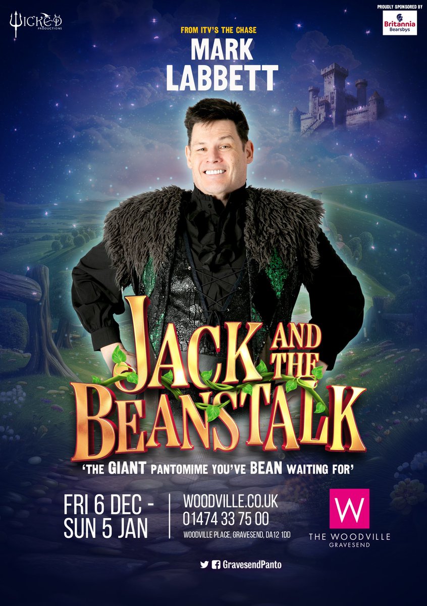 We’re thrilled to announce <a href="/MarkLabbett/">Mark Labbett</a> will be playing ‘Crookback’ the giants henchmen in this years GIANT of a Panto ‘Jack and the Beanstalk’ <a href="/TheWoodville/">The Woodville</a> 6th Dec - 5th of Jan.