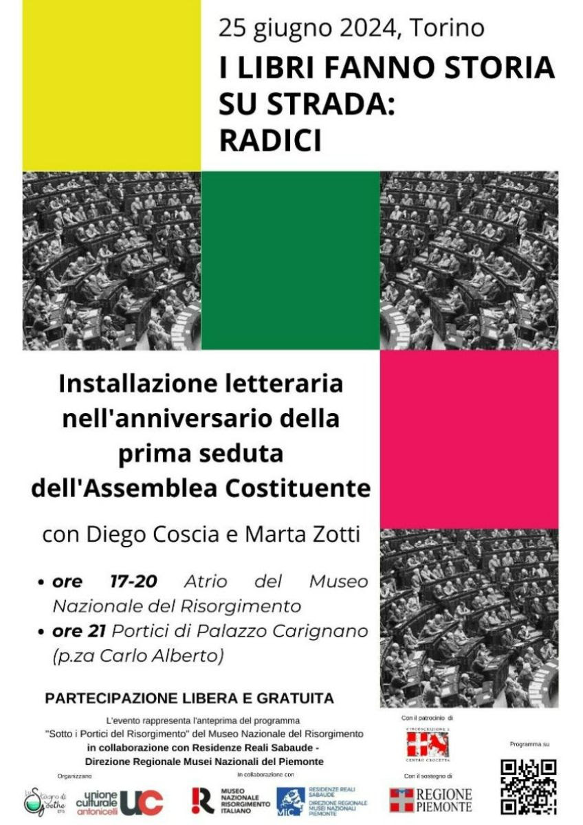 A domani, a Palazzo Carignano, nell'anniversario della prmia seduta dell'Assemblea Costituente