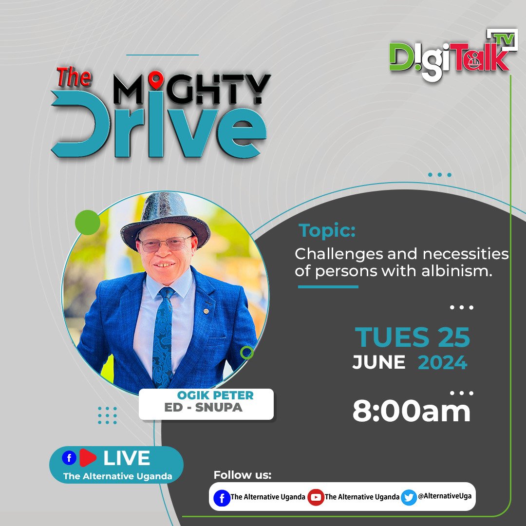 Our Executive Director Mr <a href="/OgikPeter/">Ogik Peter</a> will be live on the The Alternative Uganda on Tuesday June 25 at 8Am. Kindly follow the discussion.  

#SNUPA
