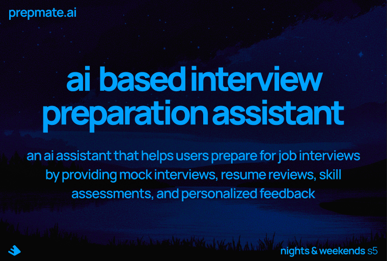 Get personalized mock interviews, resume reviews, skill assessments, and feedback to ace your next job interview. 
Are you ready to land your dream job?
cc: <a href="/_nightsweekends/">nights & weekends</a> <a href="/_buildspace/">buildspace</a> <a href="/FarzaTV/">Farza 🇵🇰🇺🇸</a> 

p.s: everyone give your feedback in comments.
