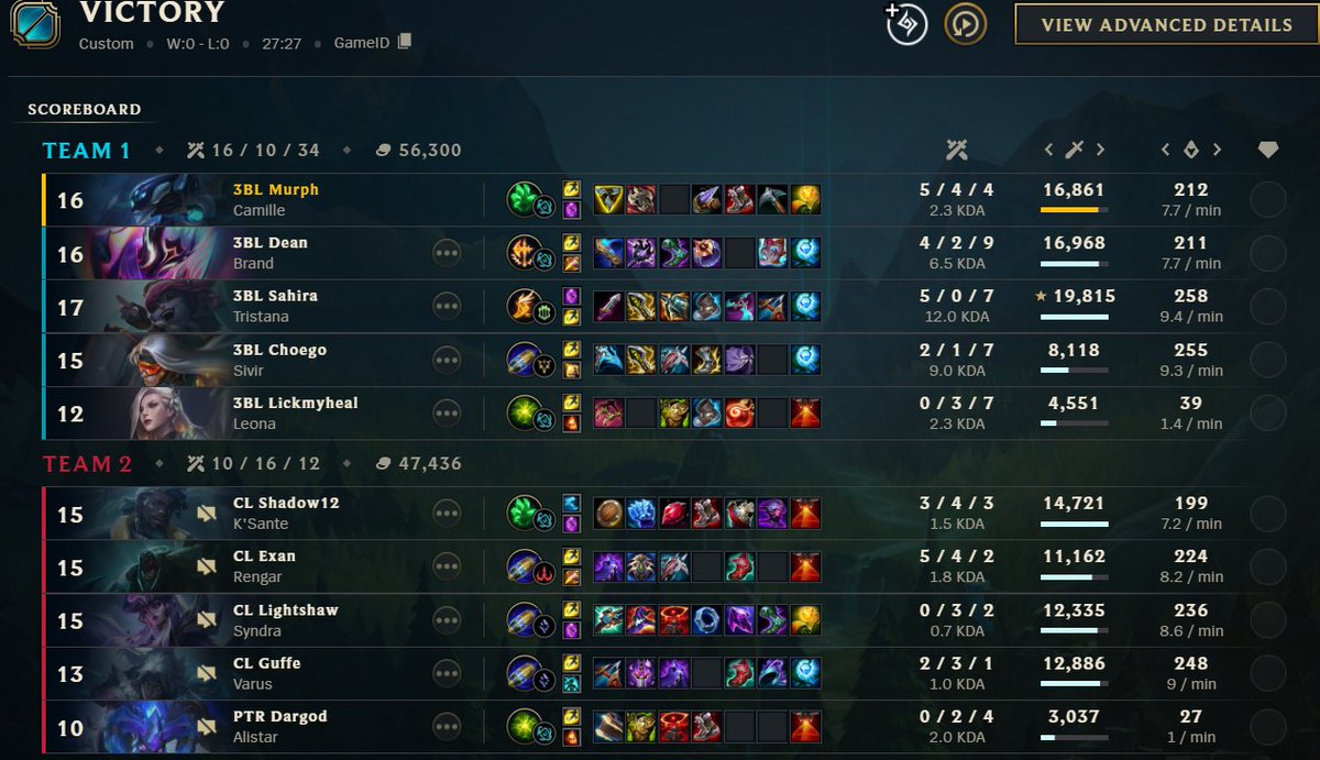 8-1 not the best game for me ggs CL